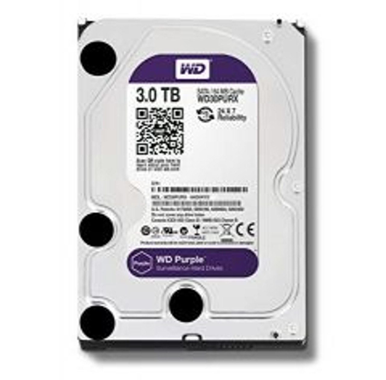 WD30PURX | WESTERN DIGITAL | Purple 3Tb 5400Rpm Sata 6Gb/S 64Mb Cache (Rohs) 3.5-Inch Surveillance Hard Drive