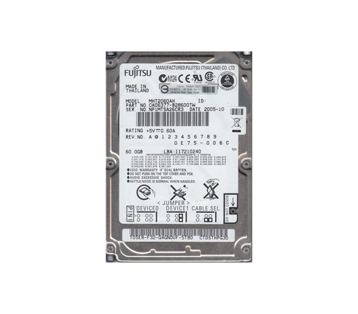CA06377-B28600TW | FUJITSU | MOBILE 60GB 5400RPM ATA-100 8MB CACHE 2.5-INCH HARD DRIVE