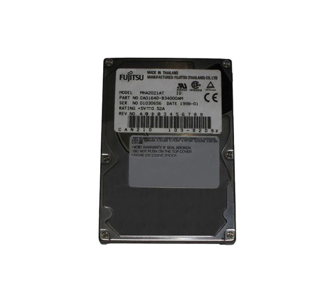 MHA2021AT | FUJITSU | MOBILE 2.16GB 4200RPM ATA/IDE 128KB CACHE 2.5-INCH HARD DRIVE