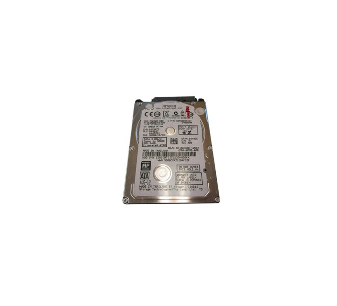 4H43C | DELL | 500GB 5400RPM SATA 3GB/S 2.5-INCH HARD DRIVE FOR LATITUDE NOTEBOOK
