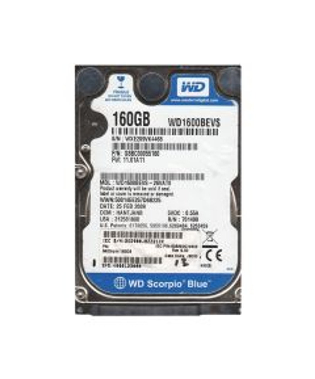 V000123000 | TOSHIBA | 160GB 5400RPM SATA 3GB/S 8MB CACHE 2.5-INCH HARD DRIVE