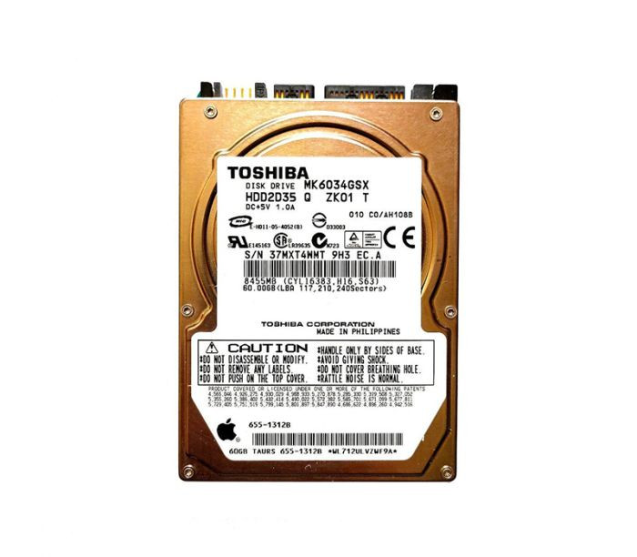 655-1312B | APPLE | 60GB 5400RPM SATA 1.5GB/S 2.5-INCH HARD DRIVE