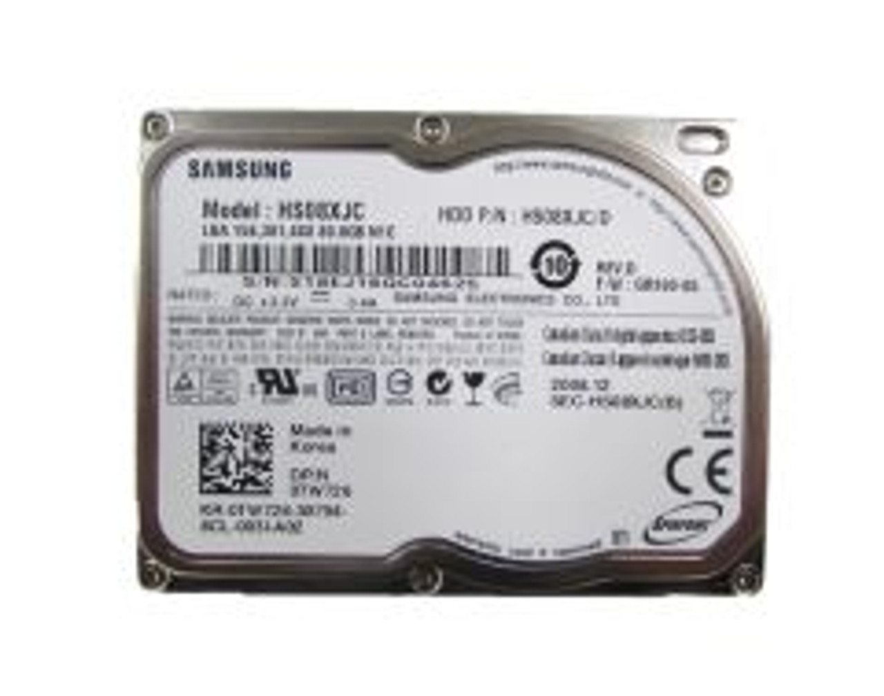 HS08XJC | SAMSUNG | SPINPOINT N1C 80GB 5400RPM IDE ULTRA ATA/100 (ATA-6) 8MB CACHE 1.8-INCH HARD DRIVE
