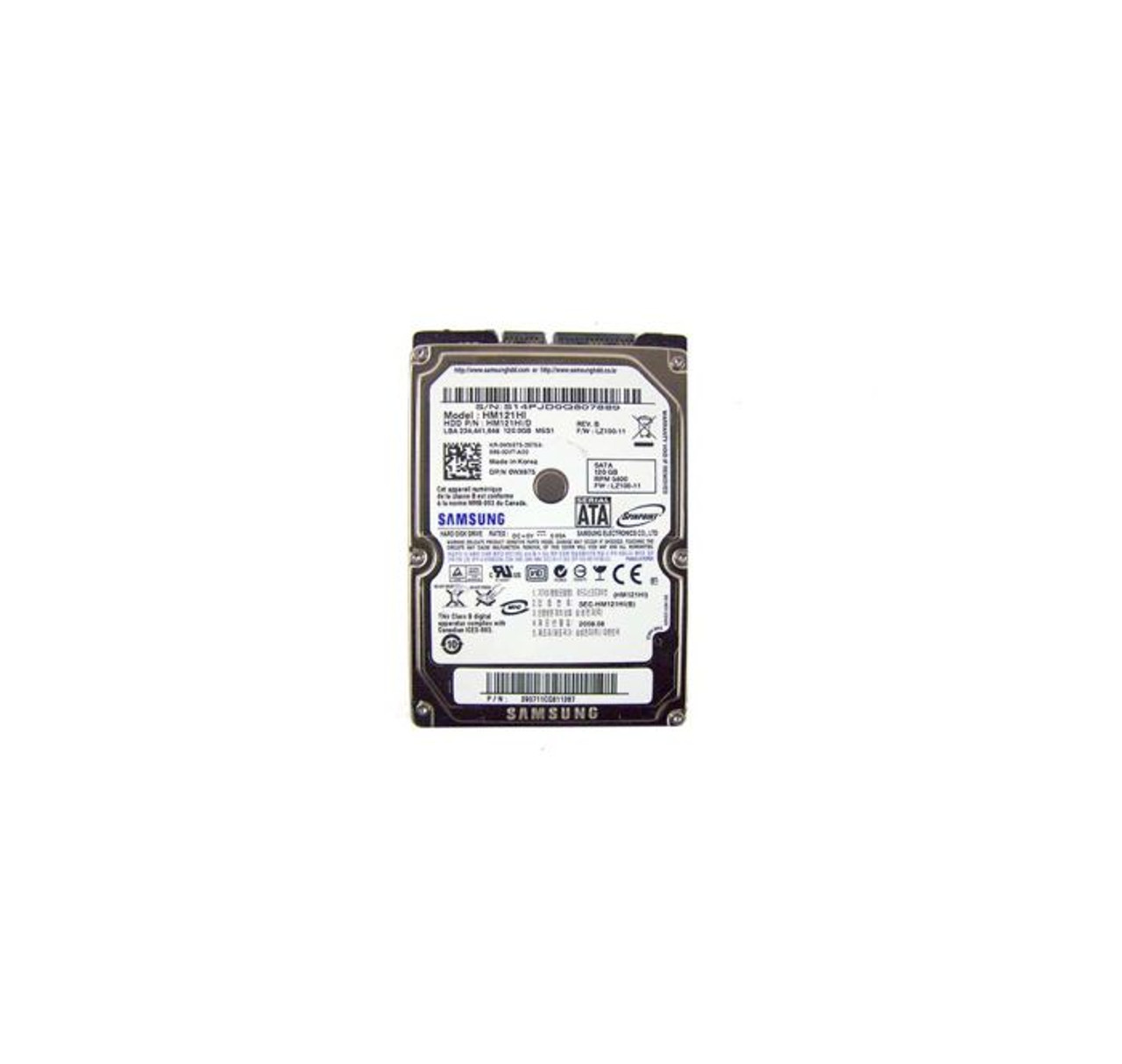 0WX675 | DELL | 120GB 5400RPM SATA 1.5GB/S 2.5-INCHHARD DRIVE