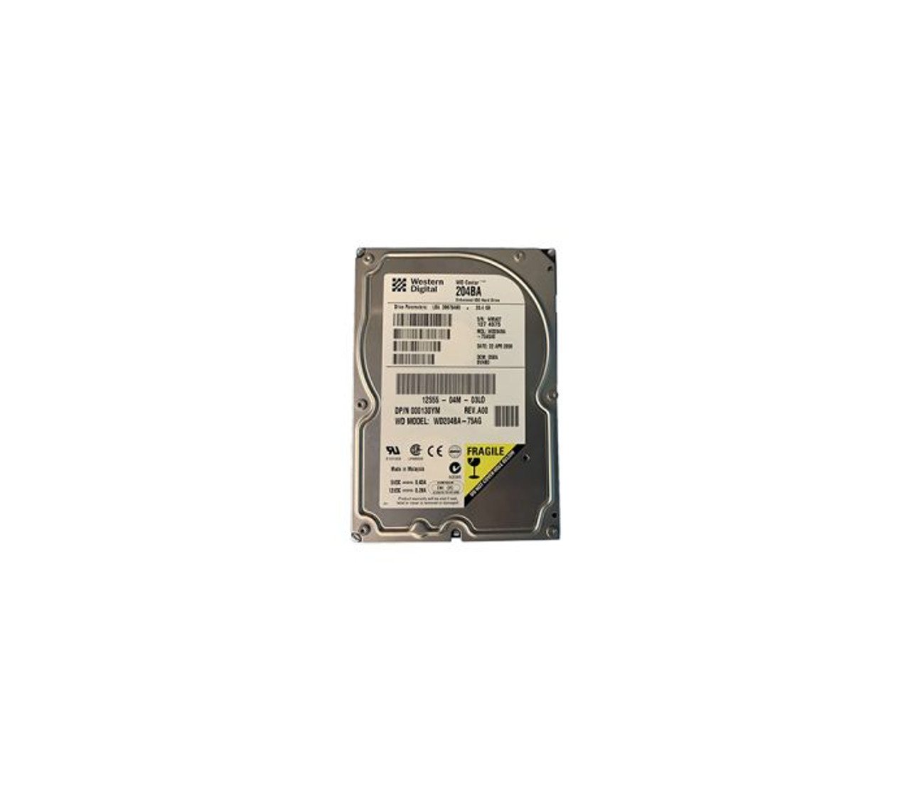 130YM | DELL | 20GB 7200RPM AT66 2MB CACHE 3.5-INCH HARD DRIVE