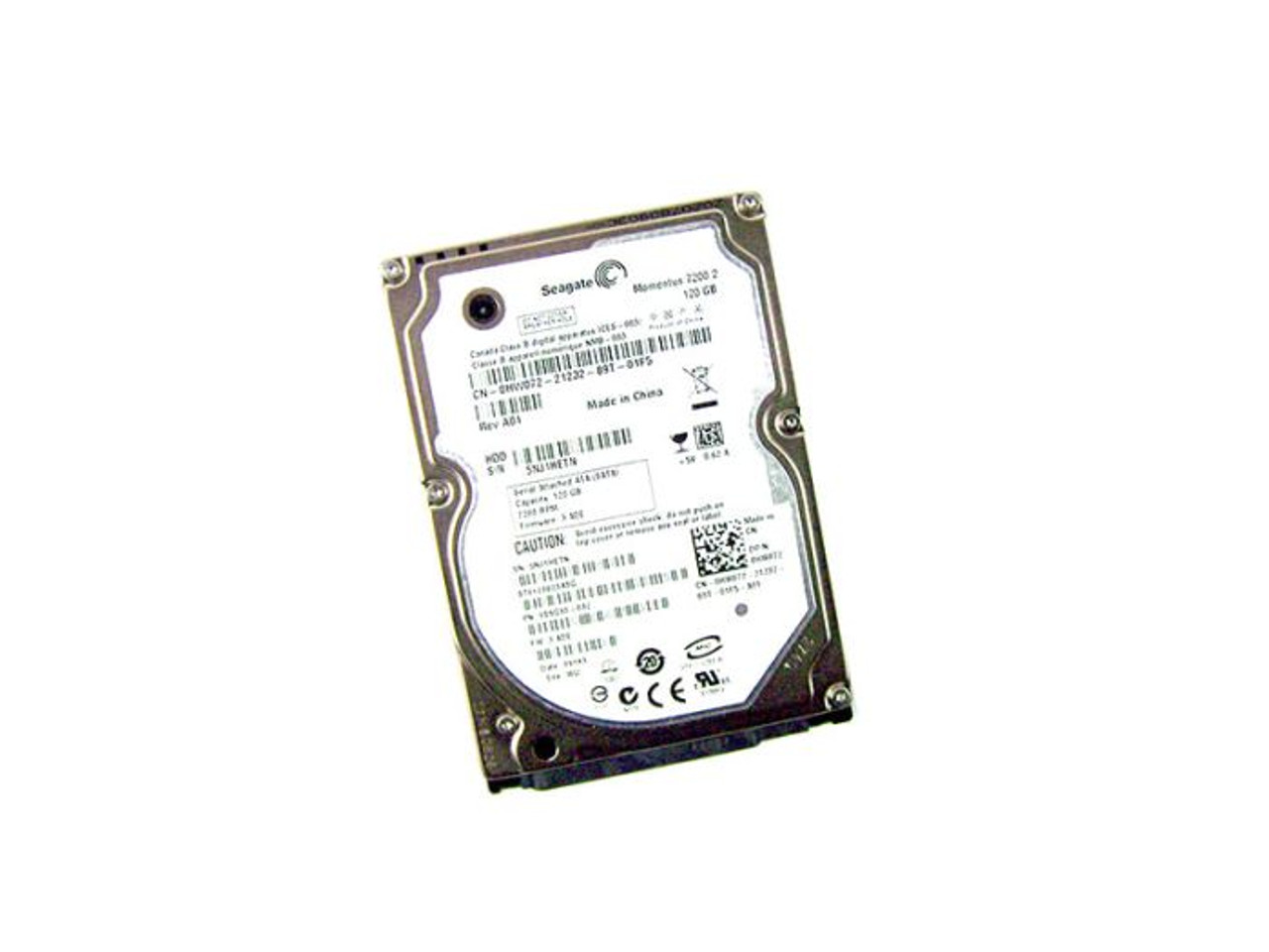 0HW072 | DELL | 120GB 7200RPM SATA 3GB/S 2.5-INCHHARD DRIVE