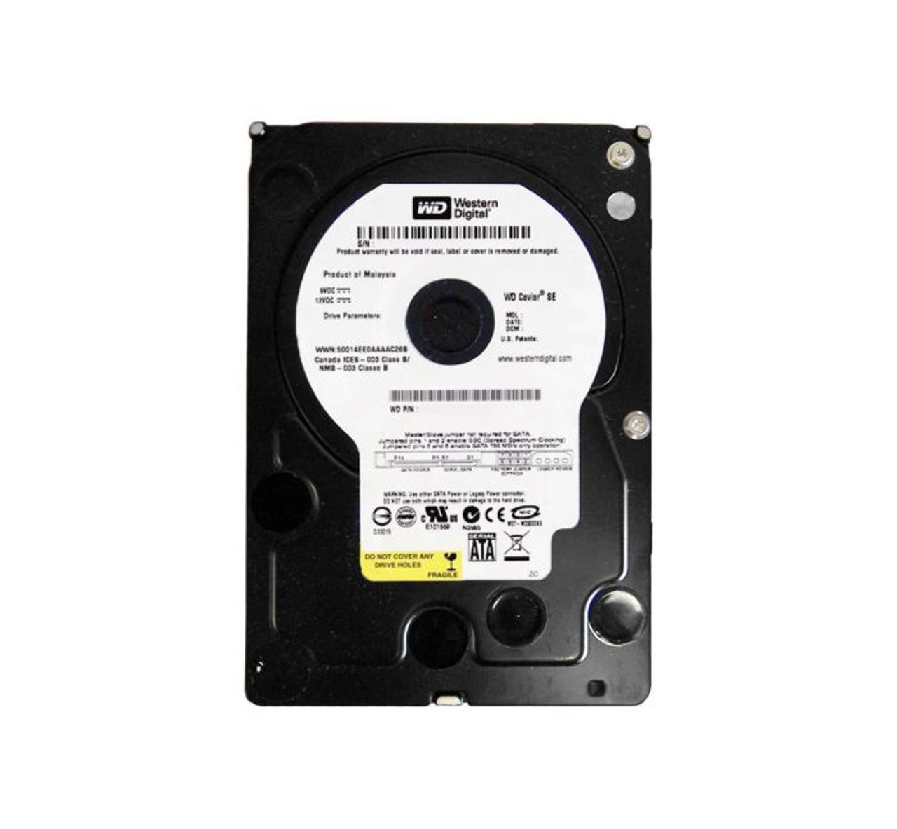 WD2000JS-55PDB0 | WESTERN DIGITAL | CAVIAR SE 200GB 7200RPM SATA 3GB/S 8MB CACHE (CE) 3.5-INCH HARD DRIVE