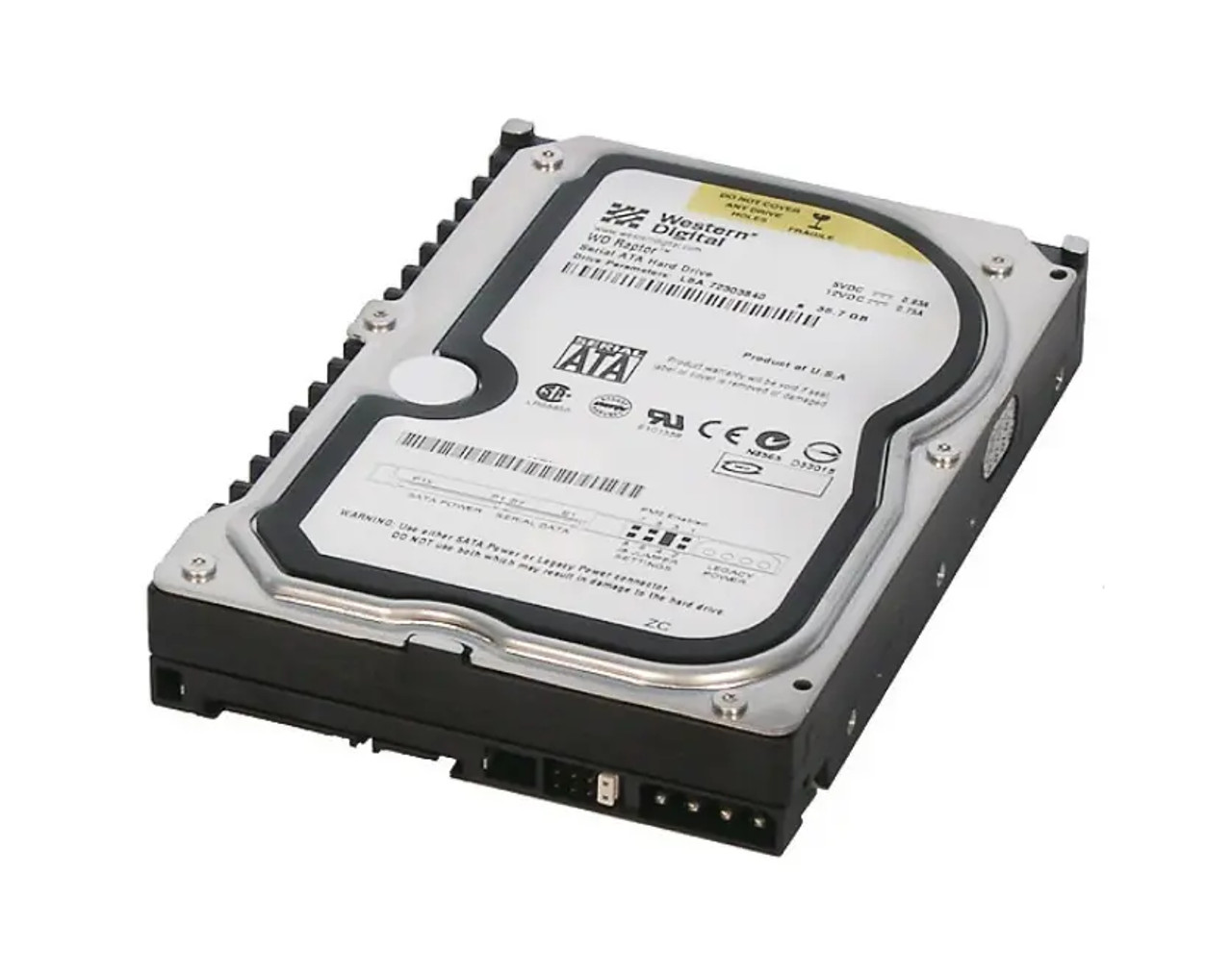 WD1500ADFD-00NLR1 | Western Digital | Raptor 150GB 10000RPM SATA 1.5GB/s 16MB Cache 3.5-inch Hard Drive