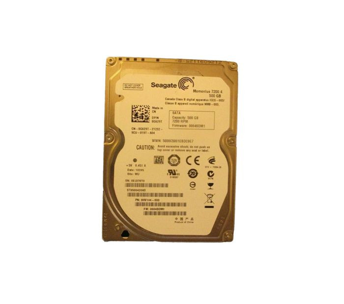 0G629T | DELL | 500GB 7200RPM SATA 3GB/S 16MB CACHE 2.5-INCH HARD DRIVE