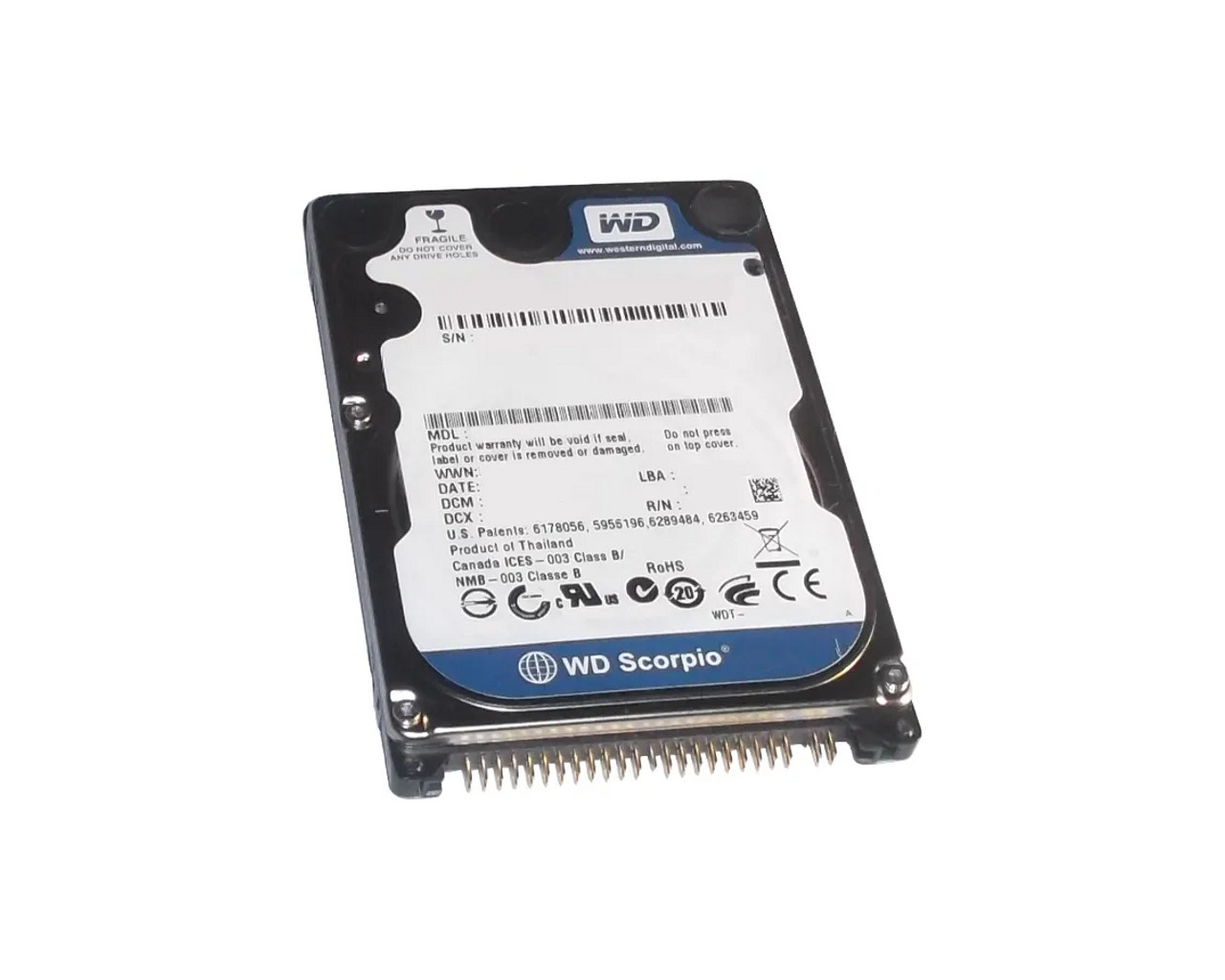 WD1600BEVE-1071 | WESTERN DIGITAL | SCORPIO BLUE 160GB 5400RPM EIDE 8MB CACHE 2.5-INCH HARD DRIVE