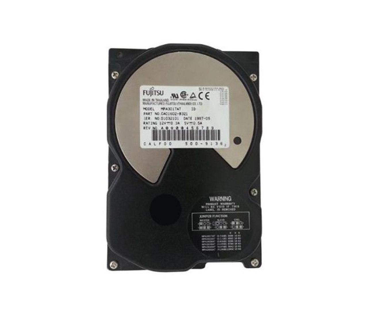 MPA3017AT | FUJITSU | DESKTOP 1.7GB 5400RPM ATA/IDE 128KB CACHE 3.5-INCH HARD DISK DRIVE