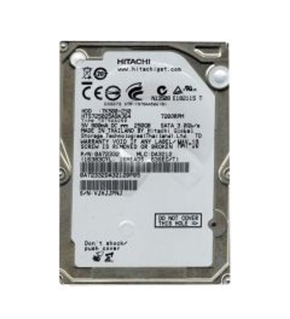 0A72332 | HITACHI | TRAVELSTAR 7K500 SERIES 250GB 7200RPM SATA 3GB/S 16MB CACHE 512E 2.5-INCH HARD DRIVE 0A72332 | HITACHI | TRAVELSTAR 7K500 SERIES 250GB 7200RPM SATA 3GB/S 16MB CACHE 512E 2.5-INCH HARD DRIVE