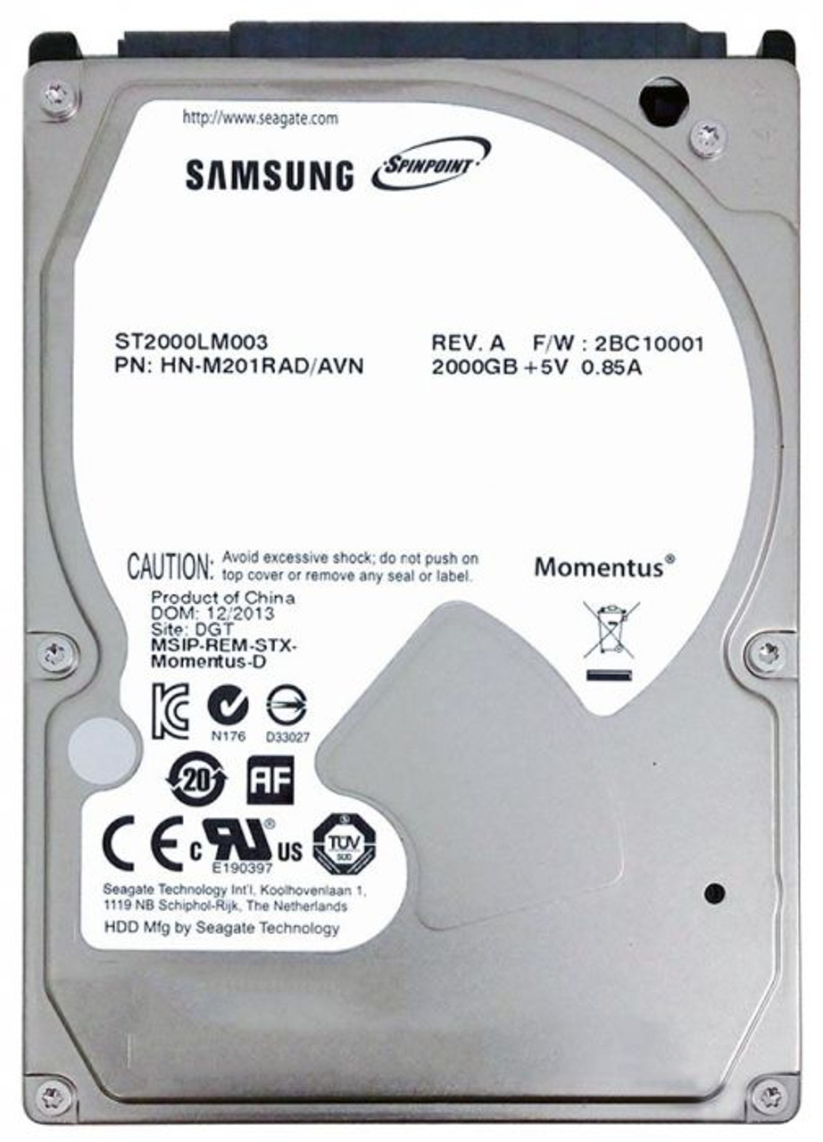 ST2000LM003 | SEAGATE | Spinpoint M9T 2Tb 5400Rpm Sata 6Gb/S 32Mb Cache 2.5-Inch Hard Drive