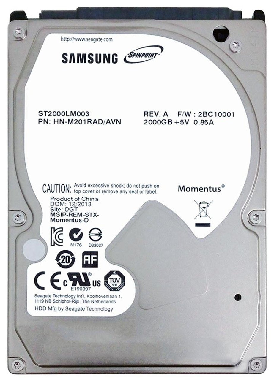 ST2000LM003 | SEAGATE | Spinpoint M9T 2Tb 5400Rpm Sata 6Gb/S 32Mb Cache 2.5-Inch Hard Drive