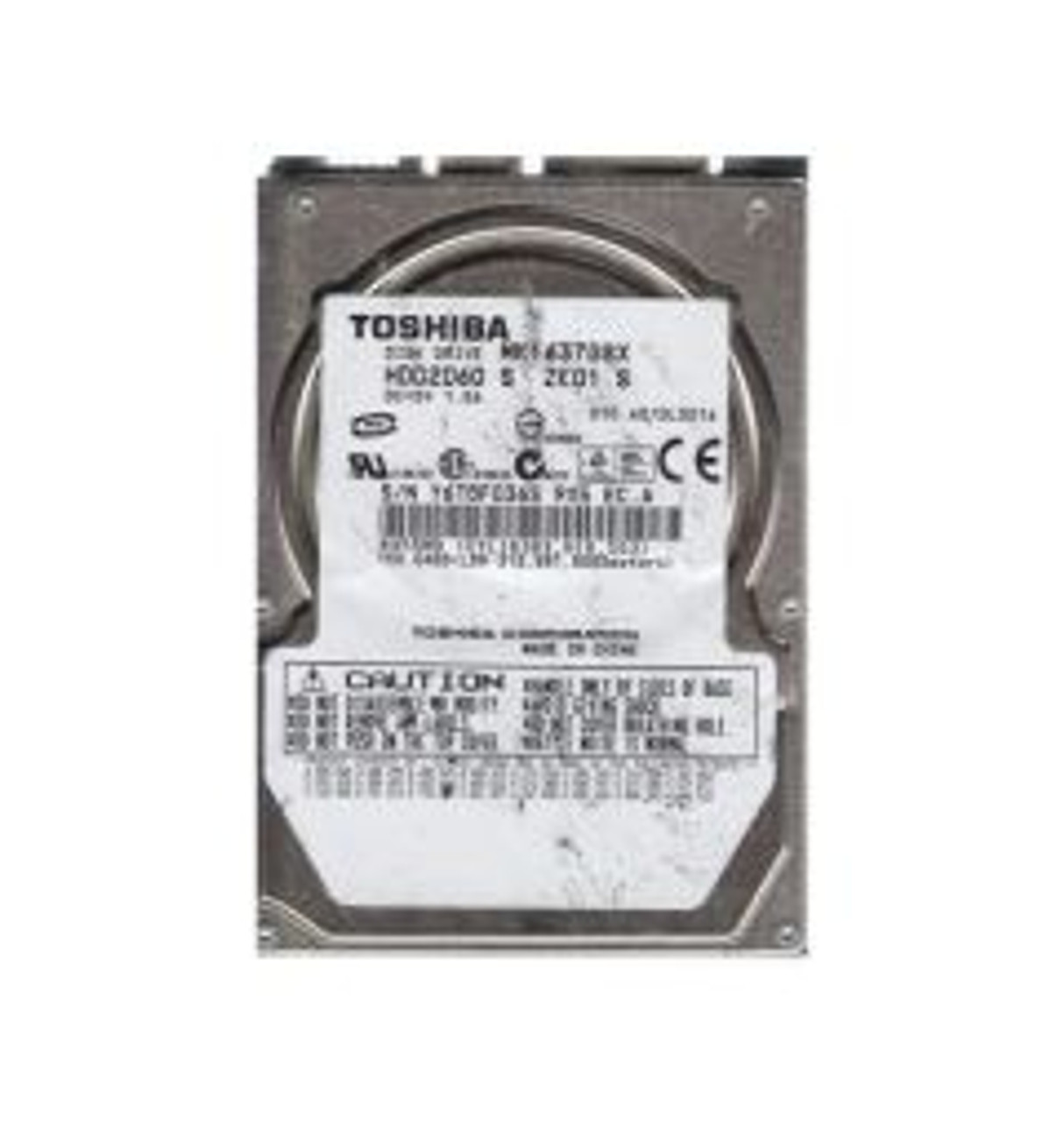 HDD2D60SZK01 | TOSHIBA | 160GB 5400RPM SATA 3GB/S 8MB CACHE 2.5-INCH HARD DRIVE