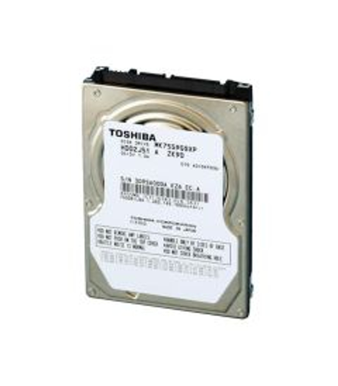 HDD2J51R | TOSHIBA | 750GB 5400RPM SATA 3GB/S 8MB CACHE 2.5-INCH HARD DRIVE