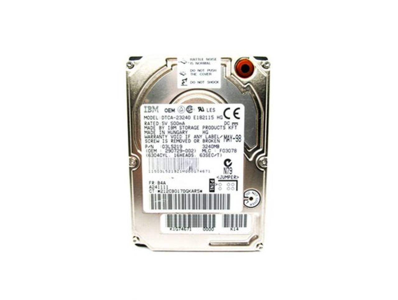 F03078 | IBM | 3.2GB 4000RPM ATA-33 2.5-INCH HARD DRIVE
