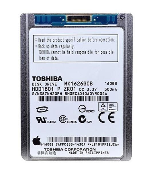 MK1626GCB | TOSHIBA | 160Gb 3600Rpm Ide/Ata 1.8-Inch Hard Drive
