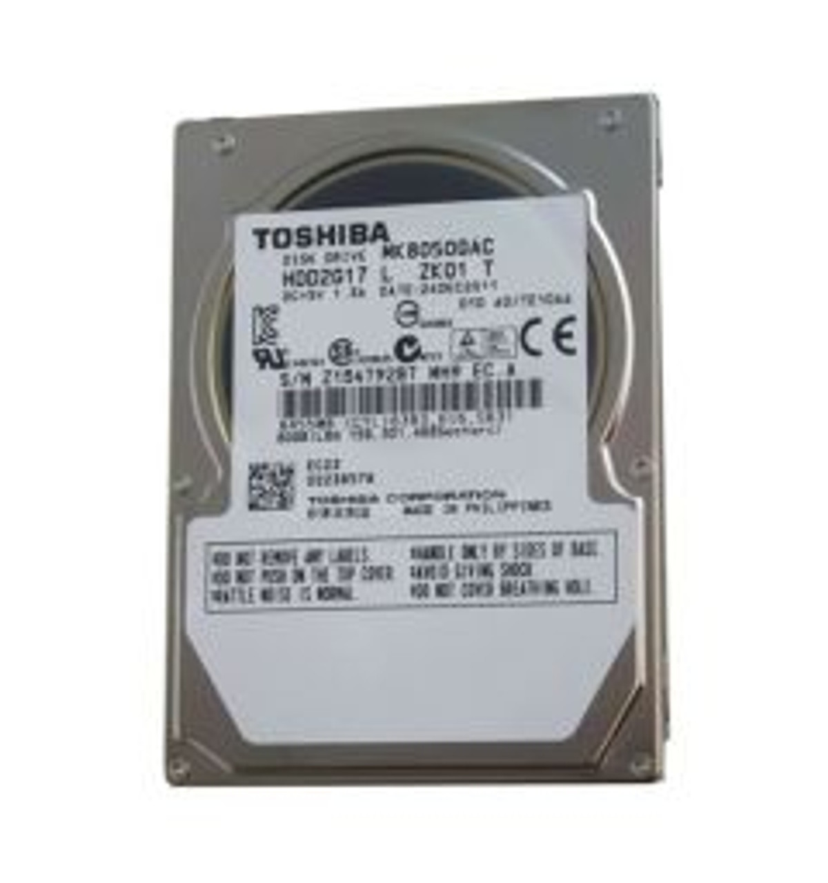 HDD2G17 | TOSHIBA | 80GB 4200RPM IDE ULTRA ATA/100 (ATA-6) 8MB CACHE 2.5-INCH HARD DRIVE