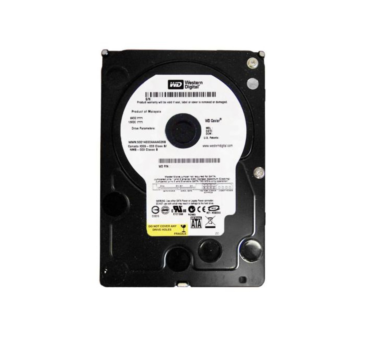 WD5000YS-70VJB1 |  WESTERN DIGITAL | CAVIAR RE2 500GB 7200RPM SATA 3GB/S 16MB CACHE 3.5-INCH HARD DRIVE
