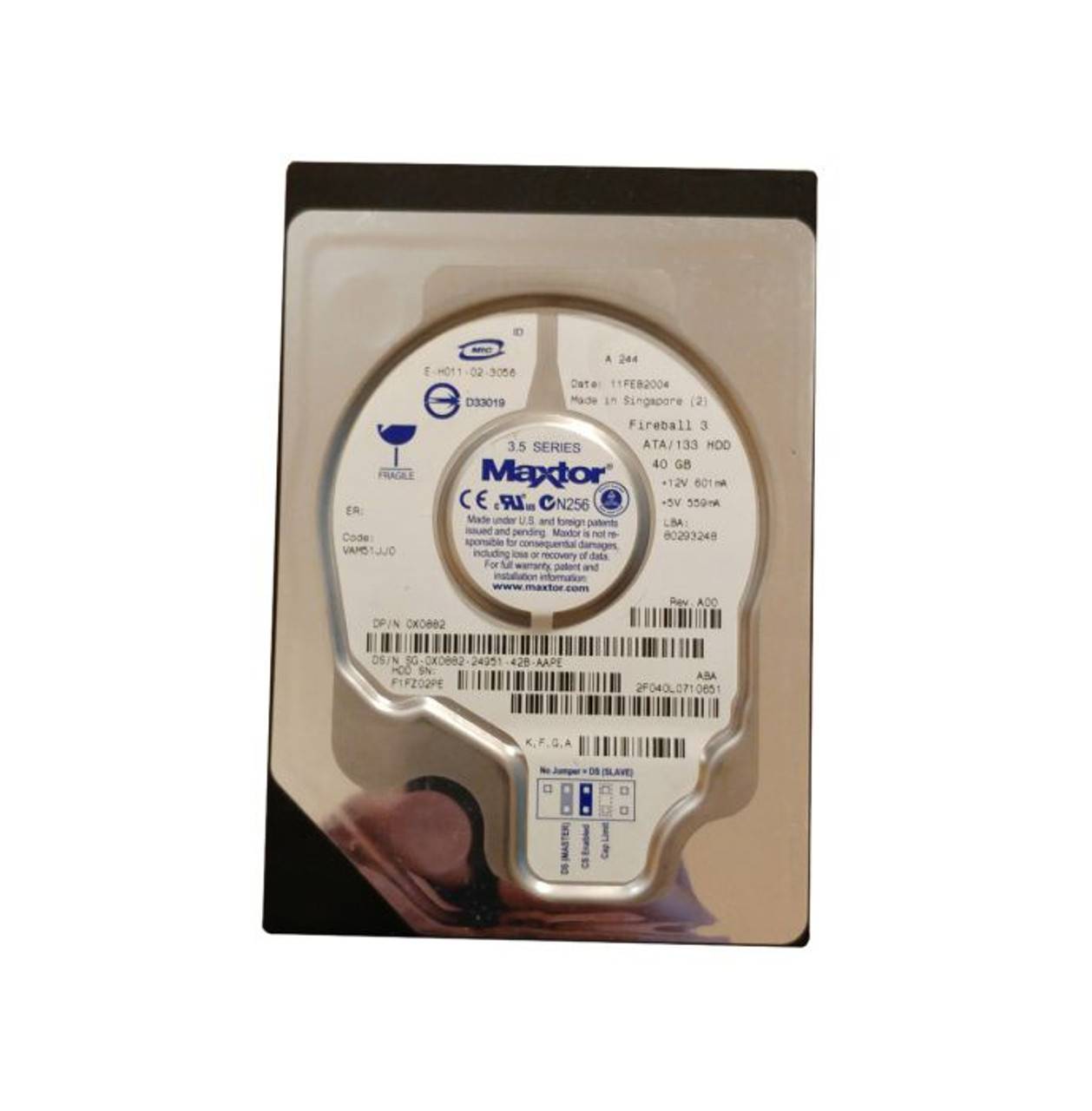 0HT298 |  DELL | 750GB 7200RPM SATA 3GB/S 3.5-INCH HARD DRIVE WITH TRAY
