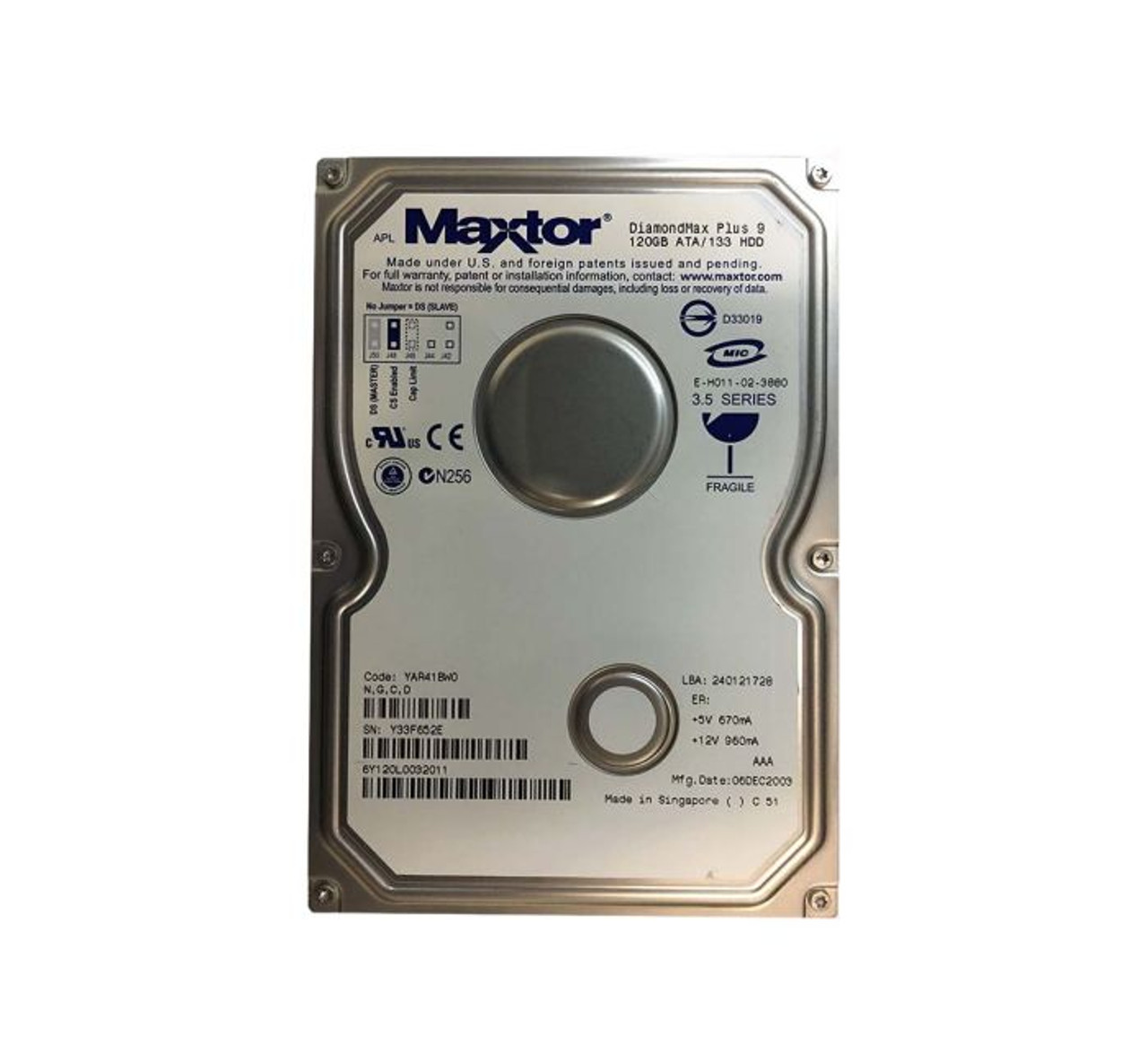 118032497A04 |  EMC | 500GB 7200RPM SATA 3GB/S 16MB CACHE 3.5-INCH HARD DRIVE WITH TRAY