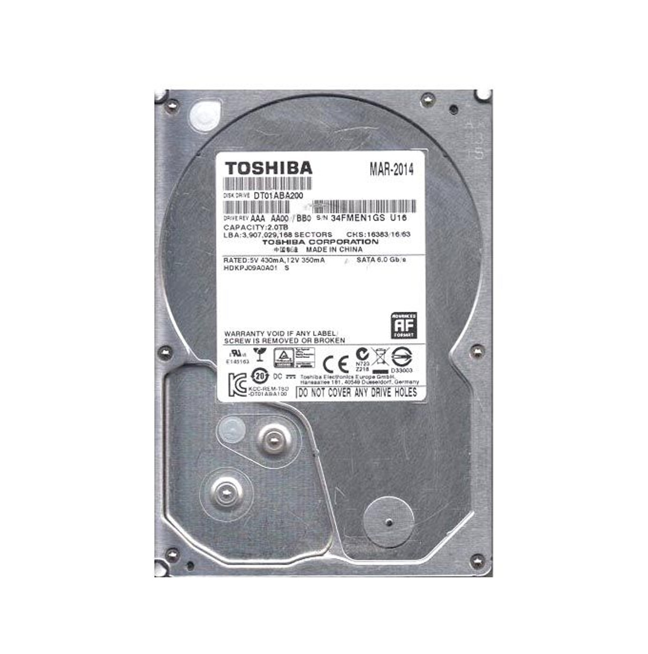 46X9932 |  NETAPP | 3TB 7200RPM SATA 6GB/S 3.5-INCH HARD DRIVE
