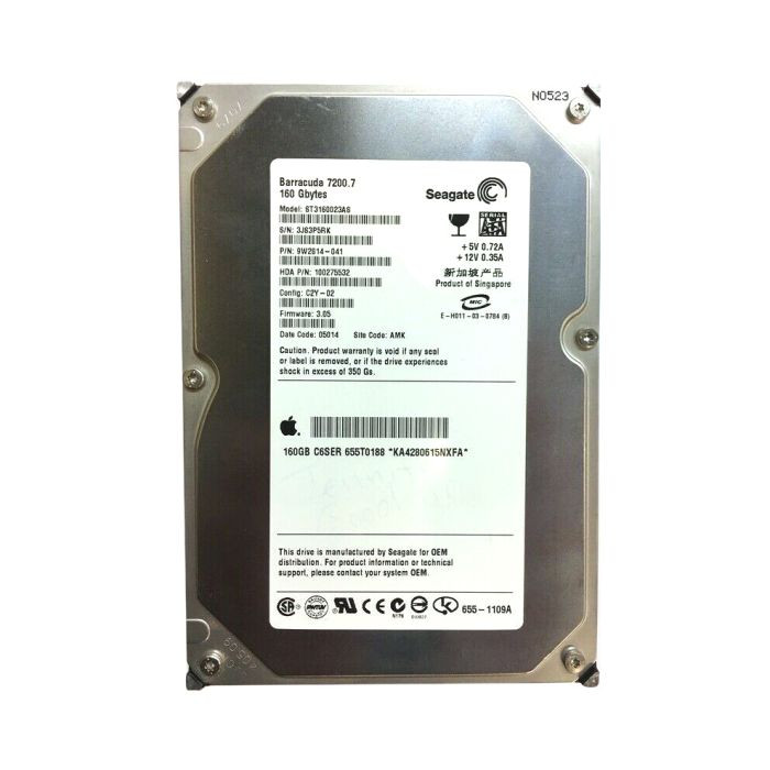 603-5736 |  APPLE | 400GB 7200RPM SATA 3GB/S 8MB CACHE 3.5-INCH HARD DRIVE