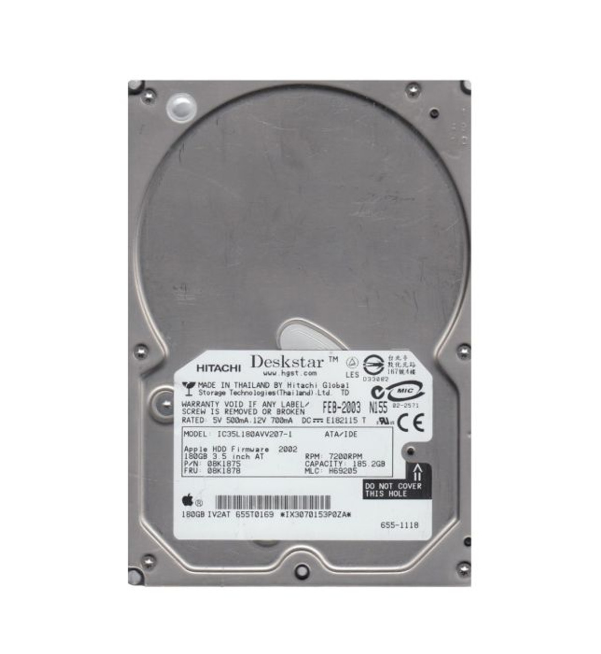 9W2084-314 |  SEAGATE | BARRACUDA 7200.7 SERIES 160GB 7200RPM IDE ULTRA ATA/100 (ATA-6) 8MB CACHE (CE) 3.5-INCH HARD DRIVE