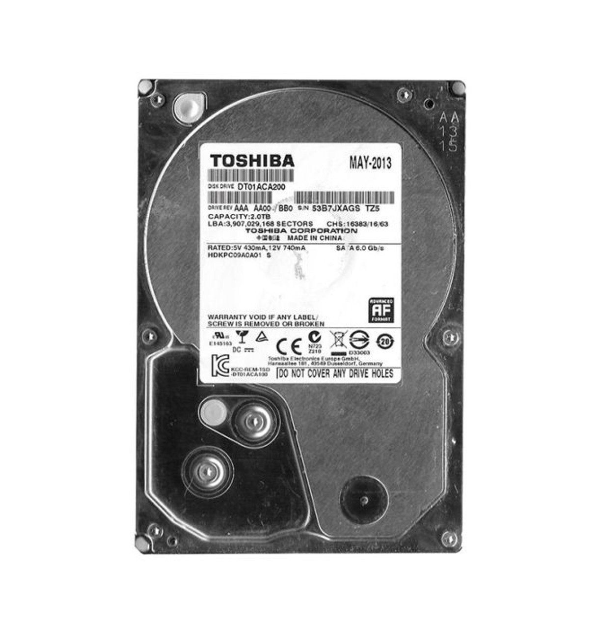 655-1563B |  APPLE | 2TB 7200RPM SATA 3GB/S 32MB CACHE 3.5-INCH HARD DRIVE