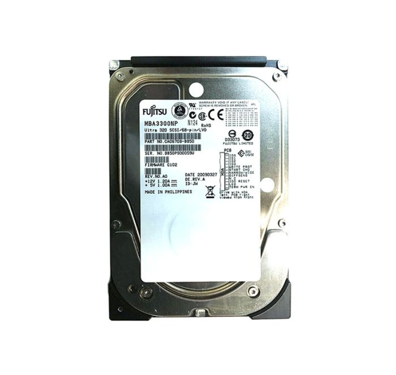 9X923 |  DELL | 18GB 15000RPM ULTR320 SCSI 80-PIN 3.5-INCH HARD DRIVE