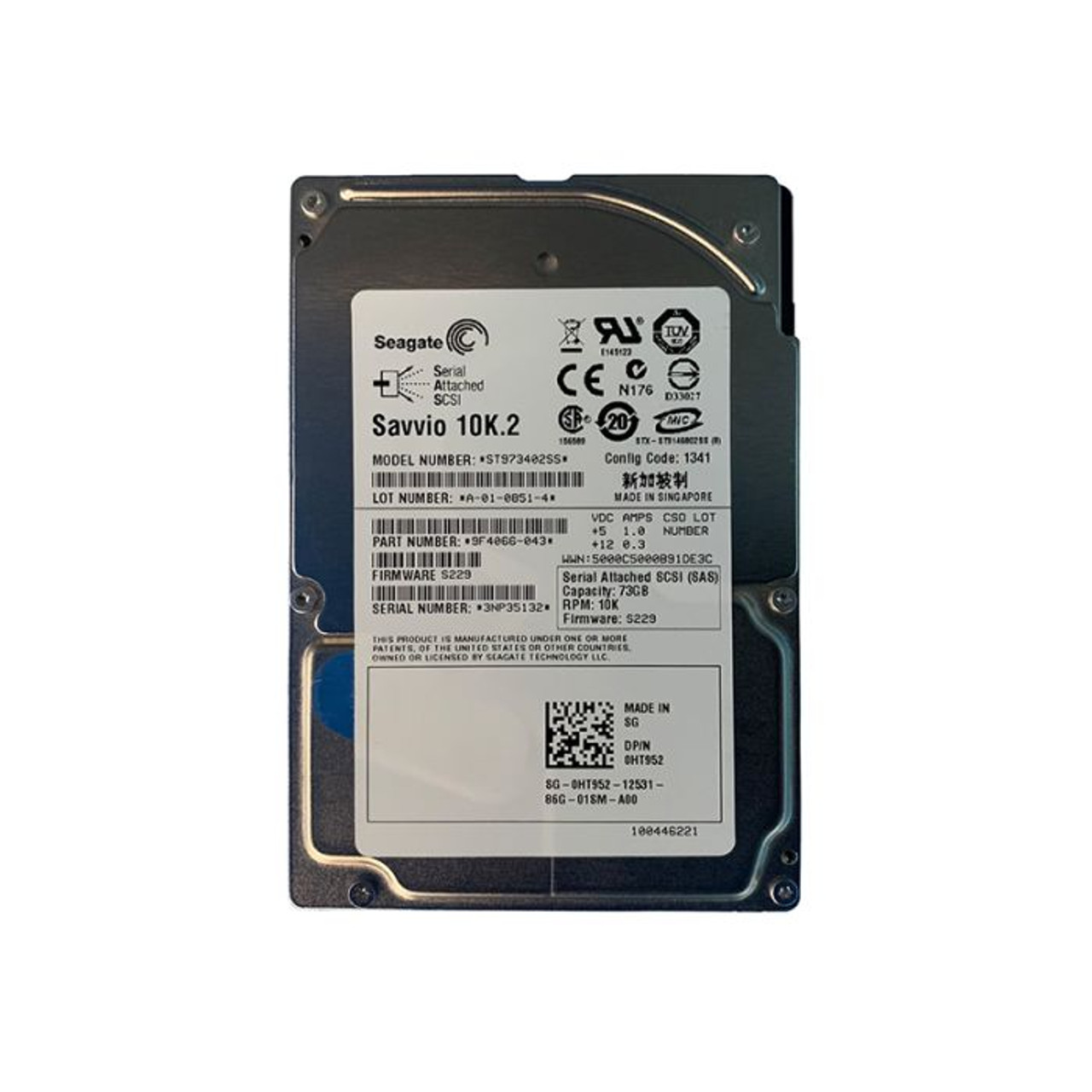 V3-VS07-010 |  EMC | 1TB 7200RPM NEARLINE SAS 6GB/S 3.5-INCH HARD DRIVE FOR VNX5100/5300/VNXE3300