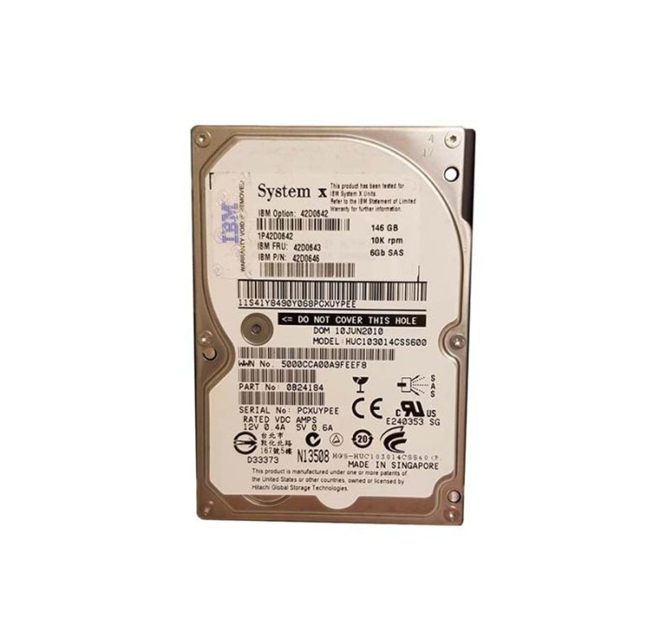 5050149 |  EMC | 4TB 7200RPM SAS 6GB/S 3.5-INCH HARD DRIVE FOR VNXE 3300 / VNX 5200 STORAGE SYSTEM
