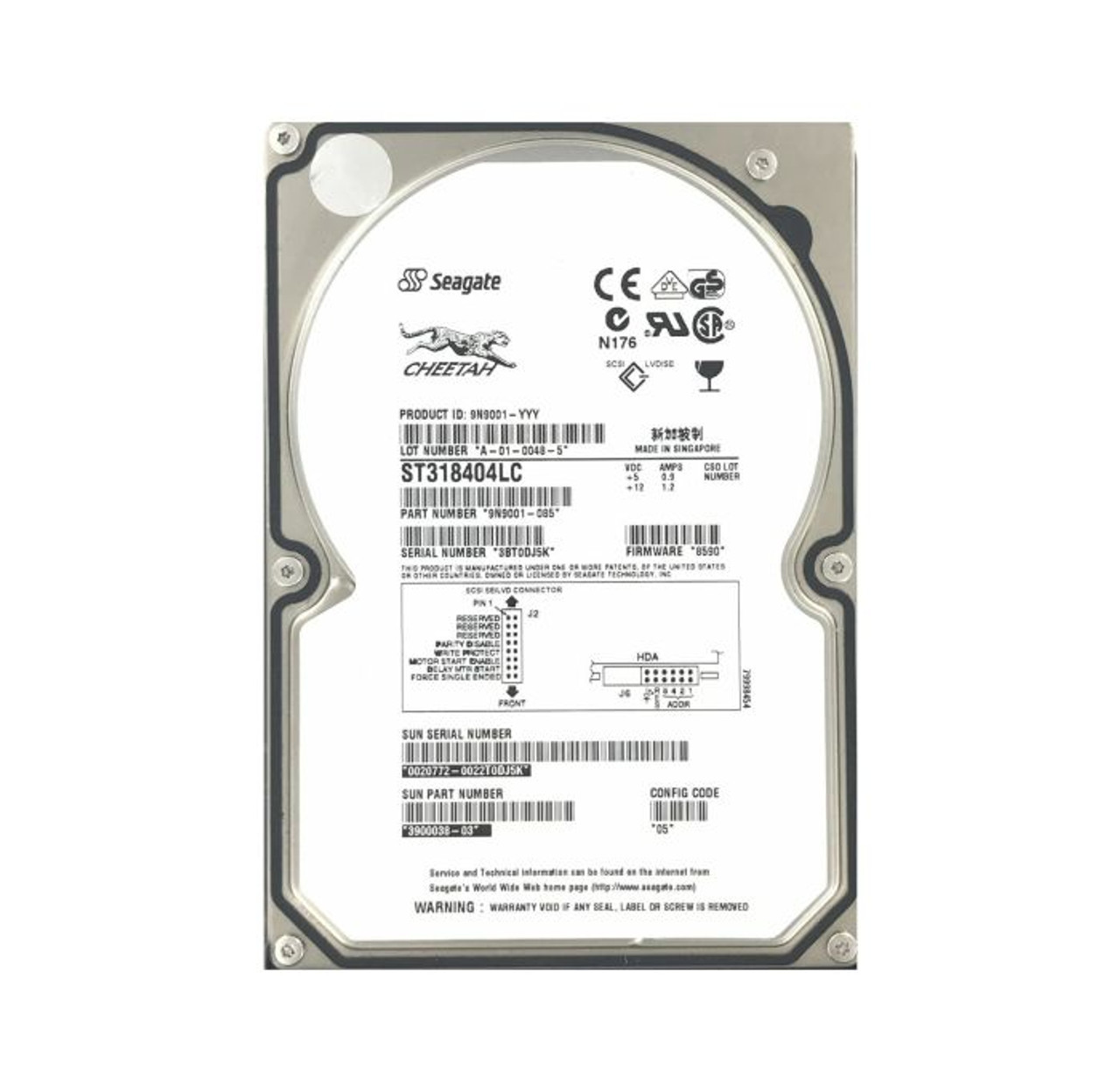3500-0057-30 |  SUN | - SUN 2TB 7200RPM SATA HARD DRIVE