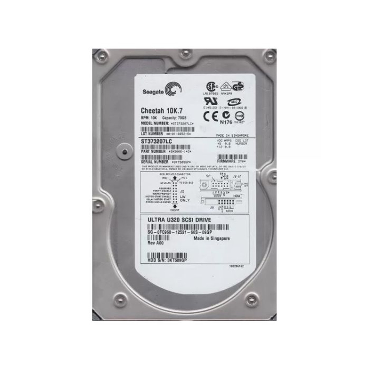 5048926 |  EMC | 300GB 15000RPM FIBRE CHANNEL 4GB/S 3.5-INCH HARD DRIVE