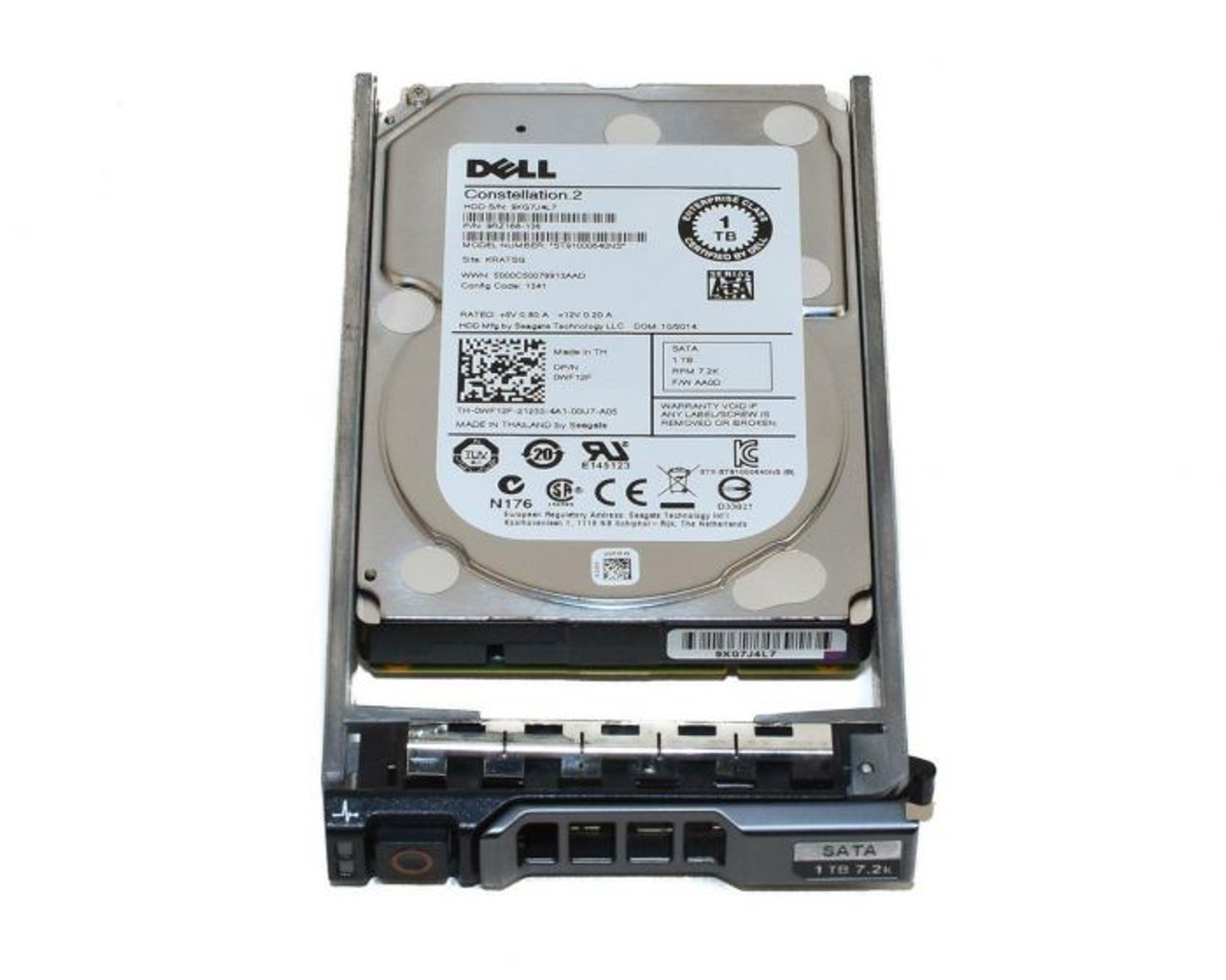 0KNW4 |  DELL | 1TB 7200RPM SAS 6GB/S 64MB CACHE 3.5-INCH NEARLINE HARD DRIVE WITH TRAY FOR POWEREDGE & POWERVAULT SERVERS