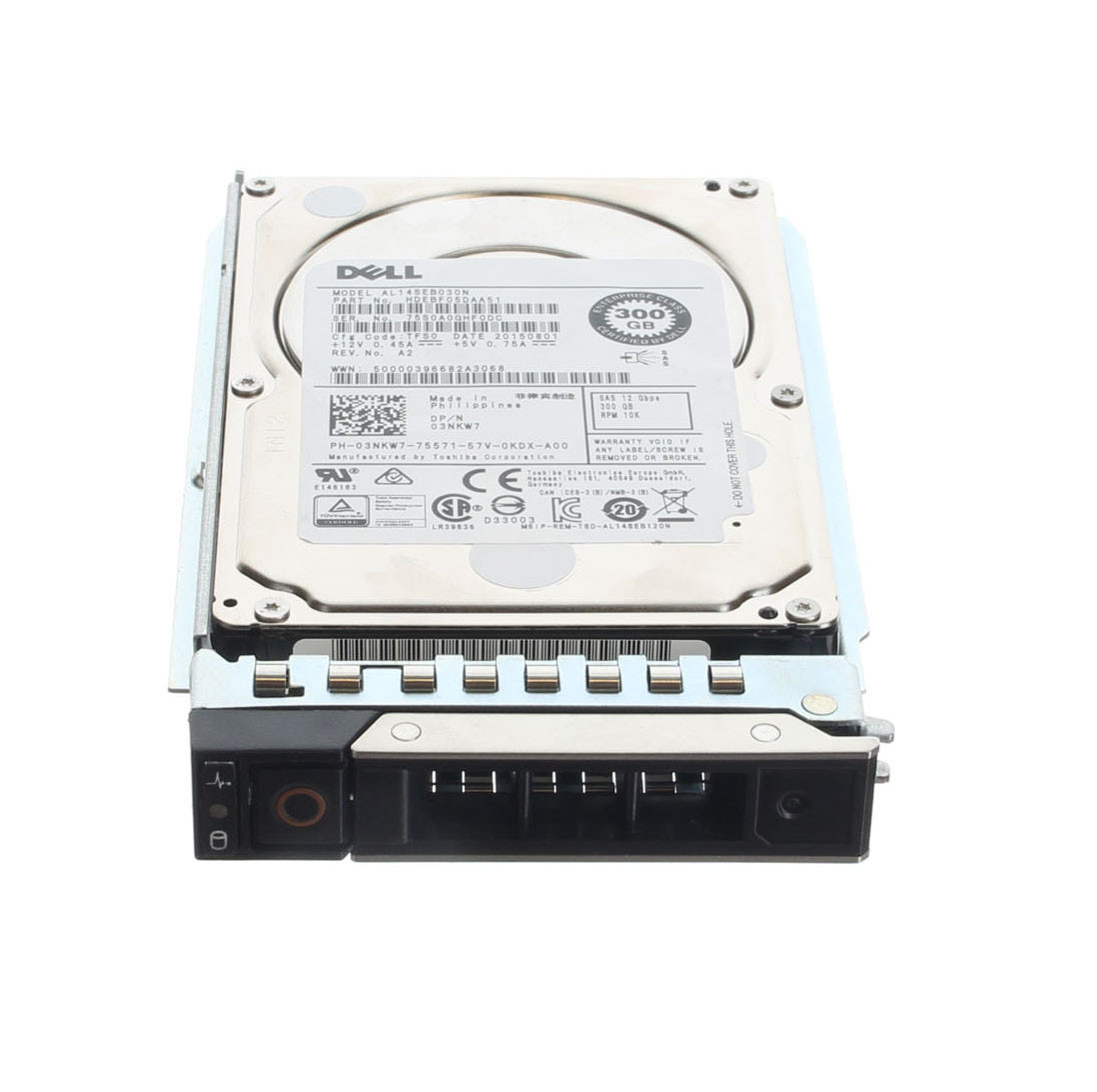 3NKW7 |  DELL | 300GB 12GB/S 10.5K 2.5-INCH SFF ENTERPRISE SAS HARD DRIVE
