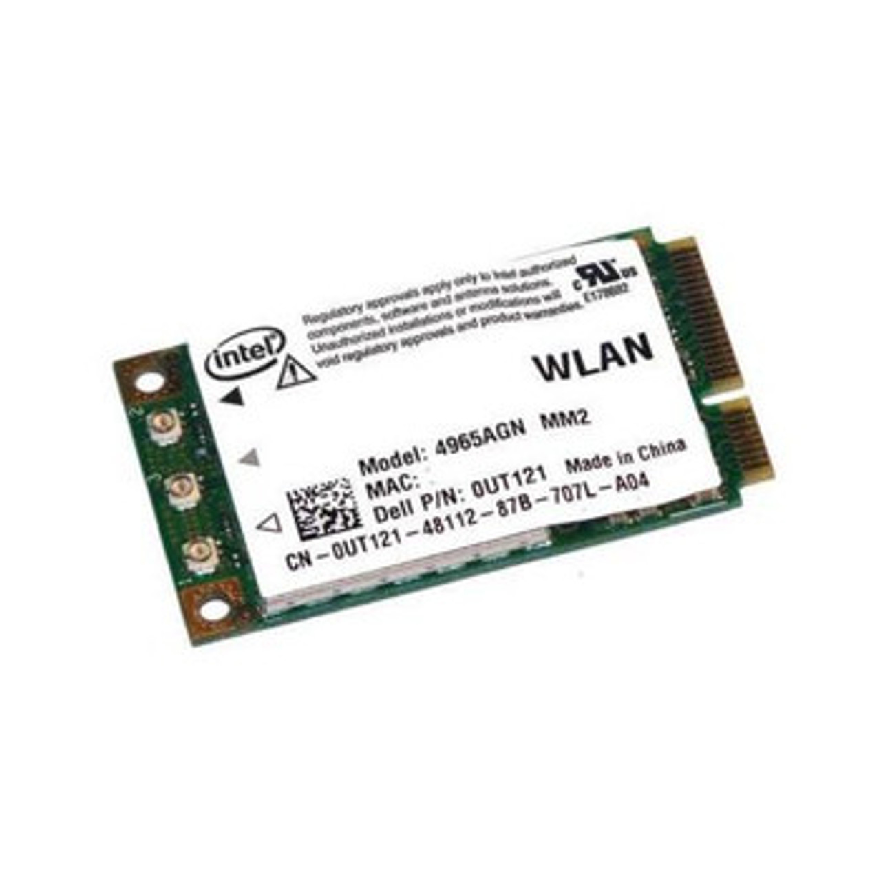 4965AGNMM1GN | INTEL | Wireless Wifi Link 4965Agn Dual Band 2.4Ghz / 5Ghz 300Mbps Ieee 802.11A/B/G/Draft-N Mini Pci Express Wireless Network Adapter