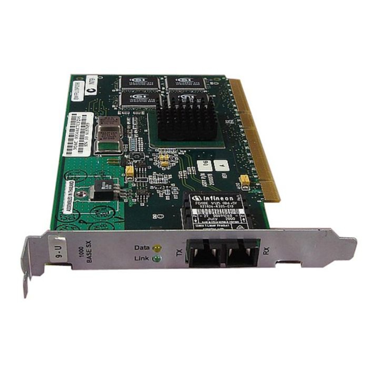09P2098 | Ibm | Infineon 1/1.25Gbd Fibre Channel Card 1000Sx Pci Gbe 200007B Network Interface Card 09P2098 | Ibm | Infineon 1/1.25Gbd Fibre Channel Card 1000Sx Pci Gbe 200007B Network Interface Card