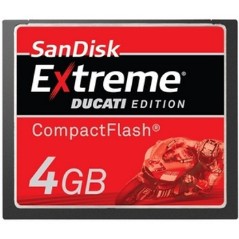 SDCFX4-004G-901 | Sandisk | Extreme Ducati Edition 4Gb Compactflash (Cf) Memory Card