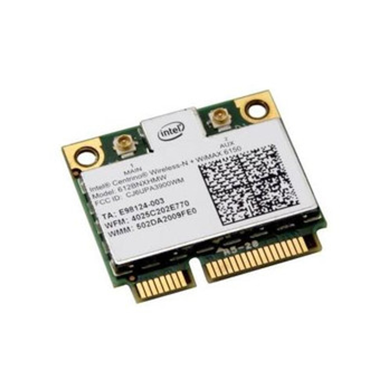 612BNXHMW | INTEL | Centrino Wireless-N Wimax 6150 Ieee 802.11A/B/G/N Half Mini Pci Express Wireless Network Card For HP CompATIble