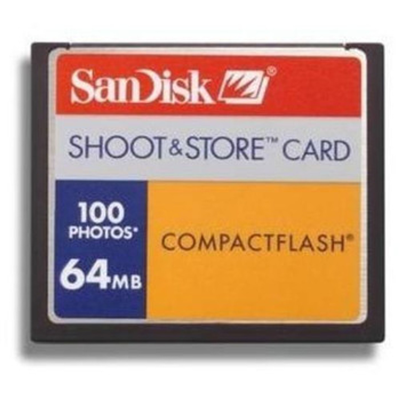 SDCFS-64-A10 | Sandisk | 64Mb Shoot & Store Compactflash (Cf) Memory Card