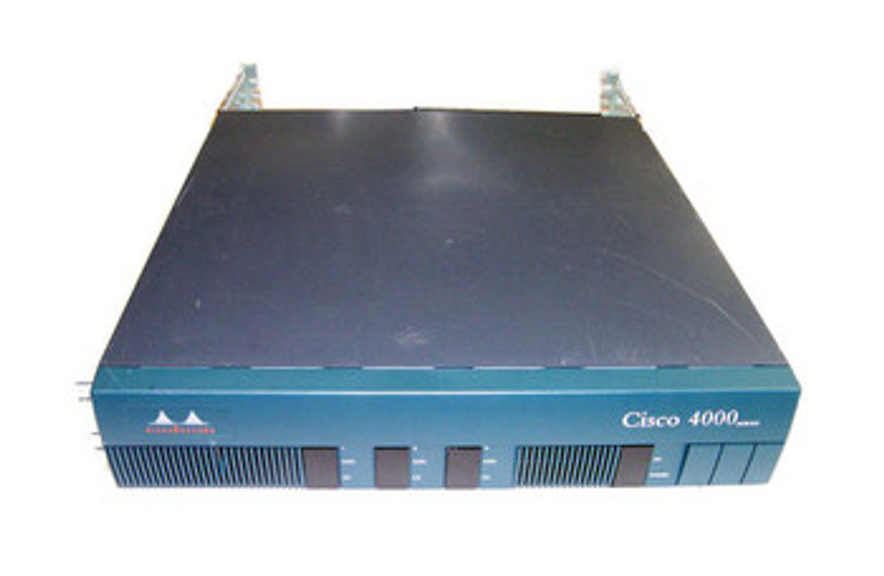 CISCO4000-DC | CISCO | 4000 Modular Router 3 Network Processor Slots 20Mb Dram 4Mb Flash Dc Power Supply 1 Broken Lens No Slot Covers