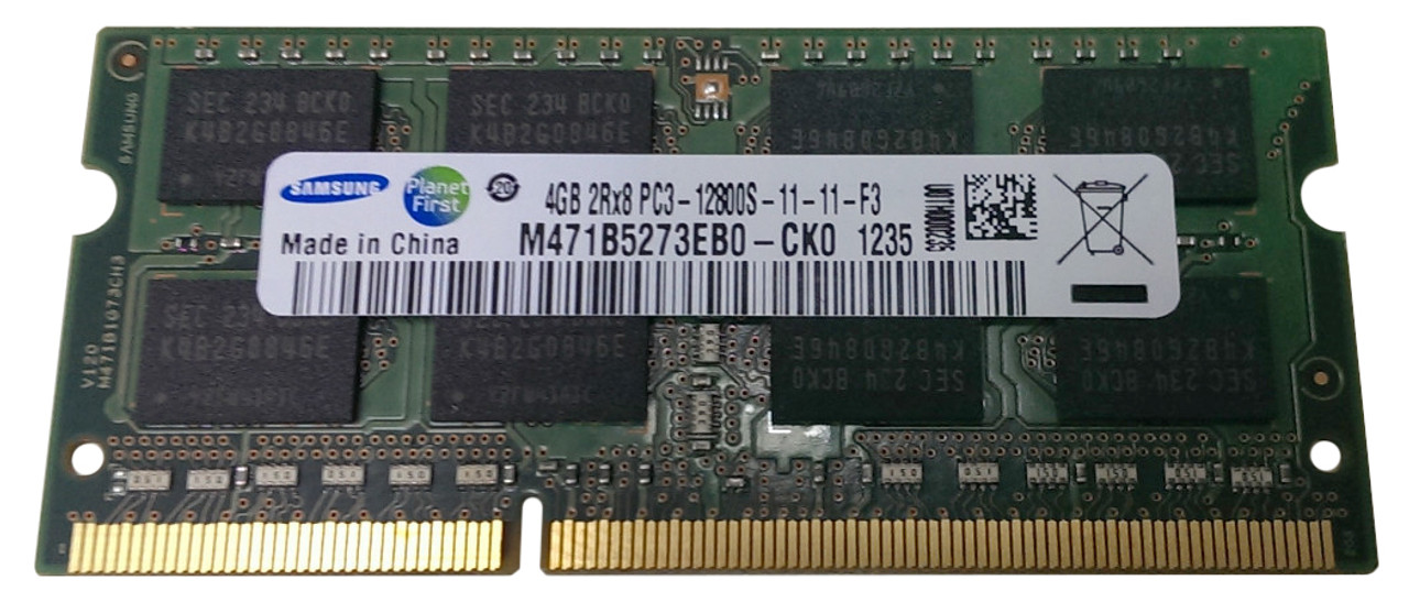 M471B5273EB0-CK0 | Samsung | 4Gb Pc3-12800 Ddr3-1600Mhz Non-Ecc Unbuffered Cl11 204-Pin Sodimm Dual Rank Memory Module