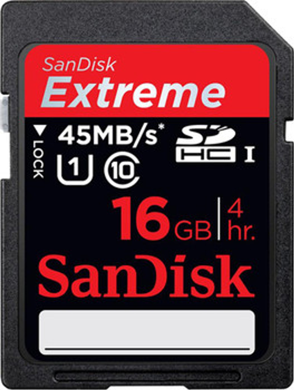 80-56-10344-016G | SANDISK | 16Gb Extreme Hd Video Secure DIGItal High Capacity (Sdhc) 45Mb/S Class 10 Flash Memory Card