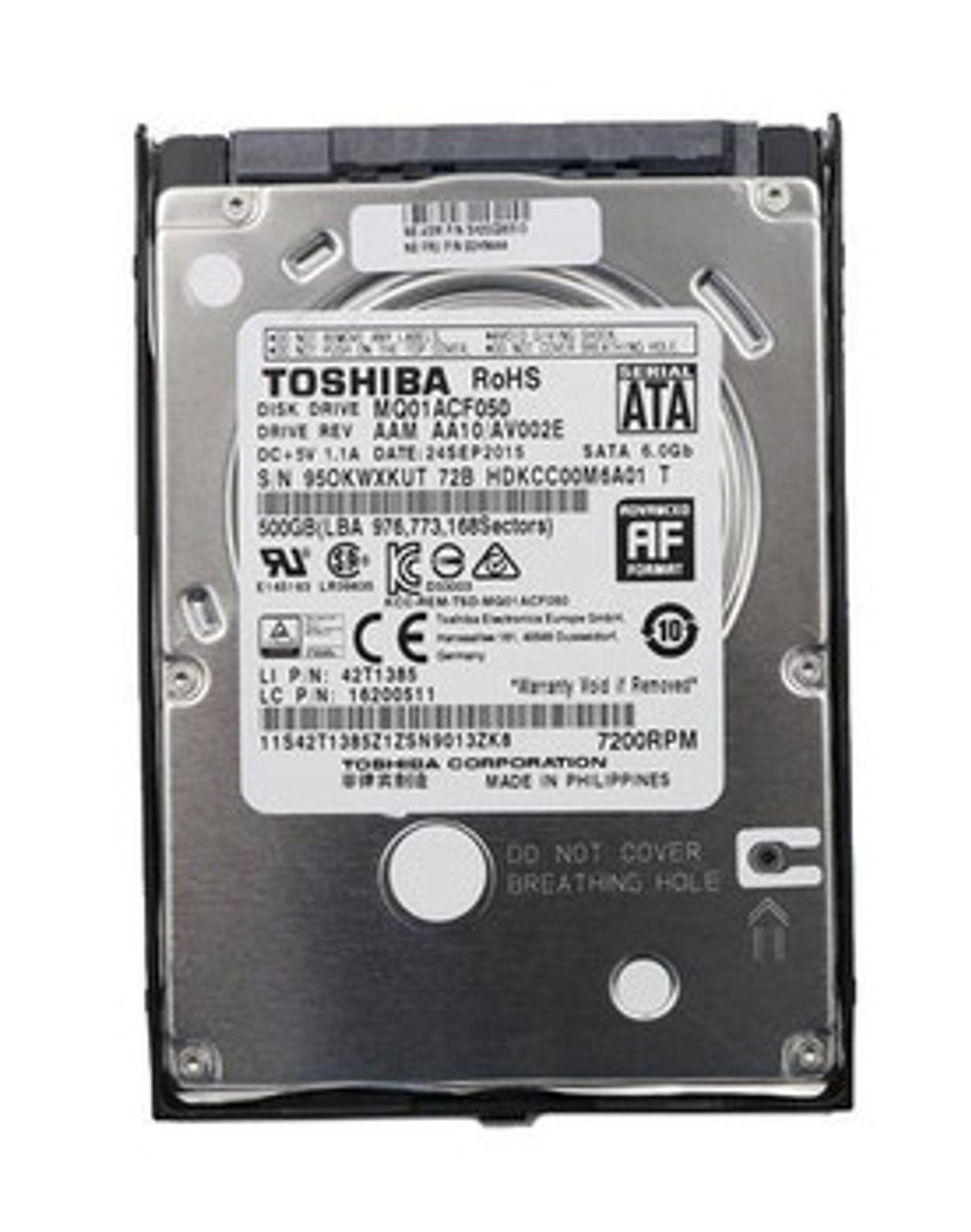 01AW514 | LENOVO | 500Gb 7200Rpm Sata 6Gbps 32Mb Cache 2.5-Inch Internal Hard Drive