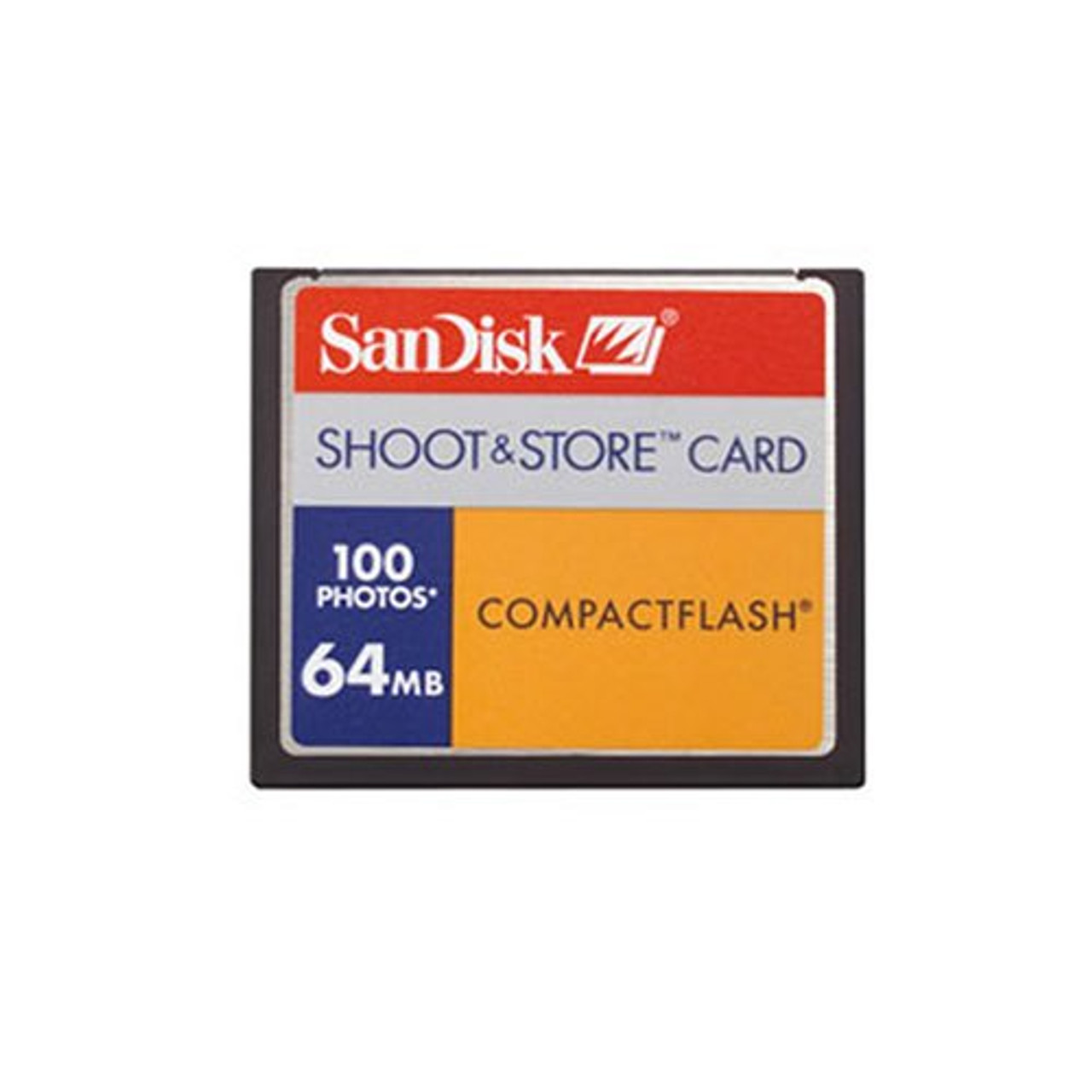 SDCFS-64 | Sandisk | 64Mb Shoot and Store Compactflash (Cf) Memory Card