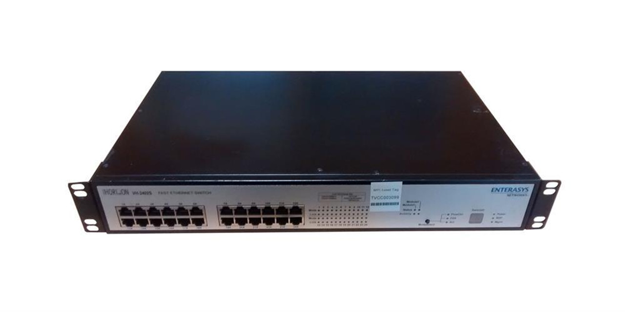 VH-2402S | ENTERASYS | 24-Ports Rj-45 10/100Base-Tx Stackable Switch (Refurbished)