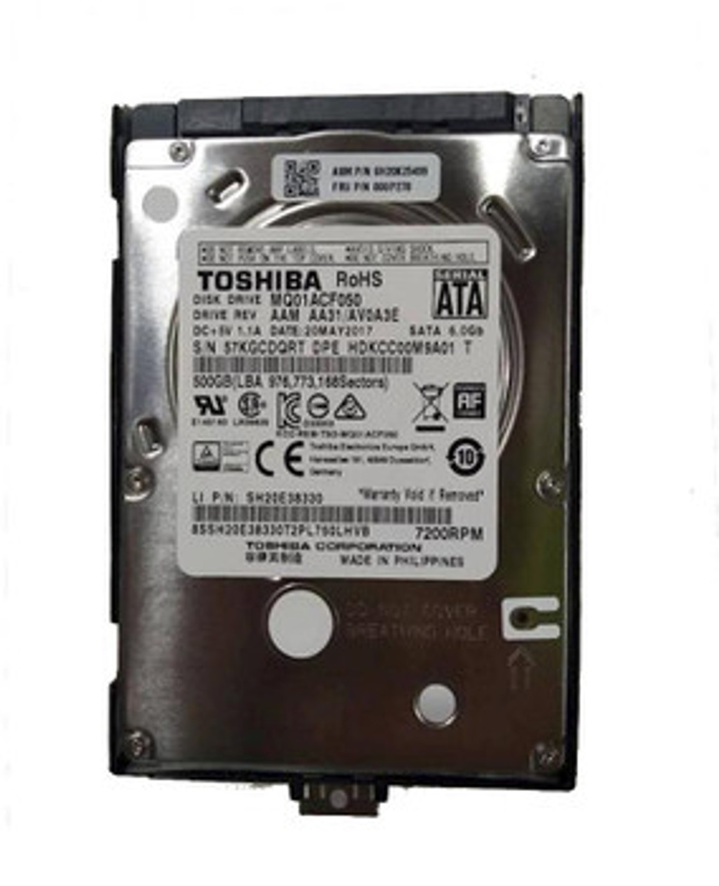 00UP278 | LENOVO | 500Gb 7200Rpm Sata 6Gbps 16Mb Cache (512E) 2.5-Inch Internal Hard Drive