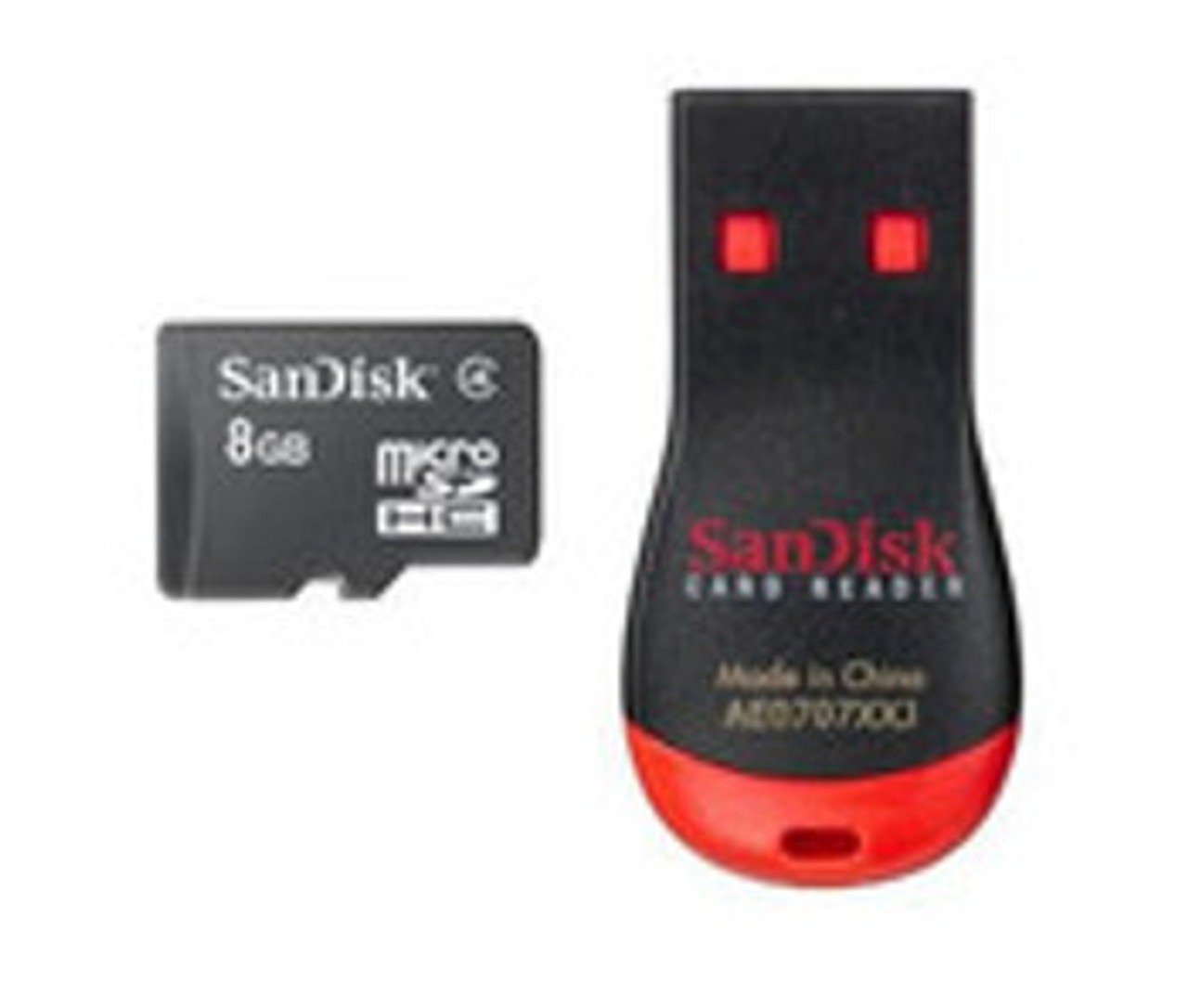 SDSDQR-8192-A11M | Sandisk | 8Gb Micro Sdhc + Flash Card Include Mobile Mate Micro Reader